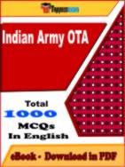 Indian Army OTA PDF Book In English - MCQ / Objective Questions