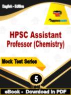 HPSC Assistant Professor (Chemistry) PDF Book In English - MCQ / Objective Questions