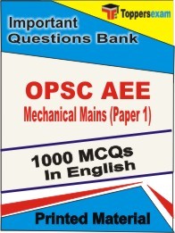 OPSC AEE Mechanical Mains Paper 1 Exam  Book in English - Objective MCQ