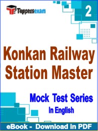 Konkan Railway Station Master Exam PDF Book In English - Question Paper