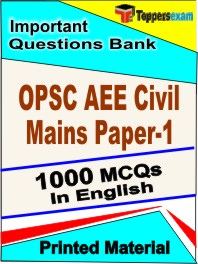 OPSC AEE Civil Mains Paper-1 Exam Book in English - Objective MCQ