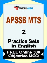 APSSB MTS Exam Book in English - Question Paper / Practice Set