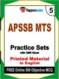 APSSB MTS Exam Book in English - Mock Test / Practice Set