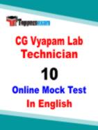 CG Vyapam Lab Technician Question Paper