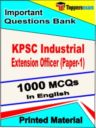 KPSC Industrial Extension Officer (Paper-1) Exam Book in English - Objective MCQ