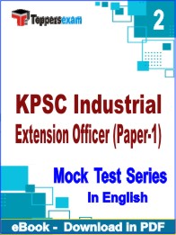 KPSC Industrial Extension Officer (Paper-1) Exam PDF Book In English - Question Paper