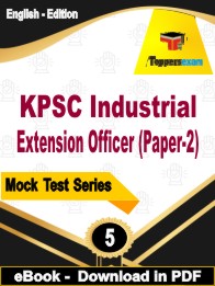 KPSC Industrial Extension Officer (Paper-2) Exam PDF Book In English - Practice Set