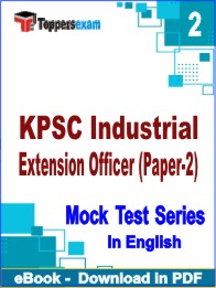 KPSC Industrial Extension Officer (Paper-2) Exam PDF Book In English - Question Paper