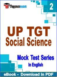 UP TGT Social Science Exam PDF Book In English - Question Paper