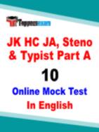 JK HC Junior Assistant & Steno Typist Practice Set