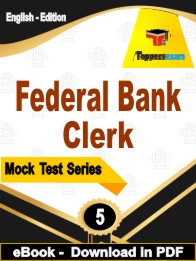 Federal Bank Clerk Exam PDF Book In English - Practice Set