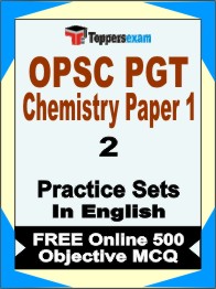 OPSC PGT Chemistry Paper 1 Exam Book in English - Question Paper / Practice Set