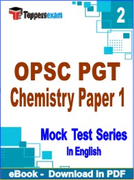 OPSC PGT Chemistry Paper 1 Exam PDF Book In English - Question Paper