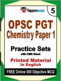 OPSC PGT Chemistry Paper 1 Exam Book in English - Mock Test / Practice Set