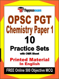 OPSC PGT Chemistry Paper 1 Exam Book in English - Practice Set