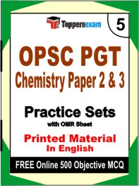 OPSC PGT Chemistry Paper 2 & 3 Exam Book in English - Mock Test / Practice Set