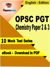 OPSC PGT Chemistry Paper 2 & 3 Exam PDF Book In English - Mock Test/Practice Set