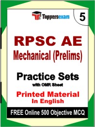 RPSC AE Mechanical (Prelims) Exam Book in English - Mock Test / Practice Set