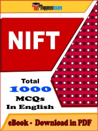 NIFT PDF Book In English - MCQ / Objective Questions