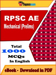 RPSC AE Mechanical (Prelims) Exam PDF Book In English - MCQ / Objective Questions