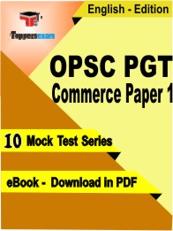 OPSC PGT Commerce Paper 1 Exam PDF Book In English - Mock Test/Practice Set