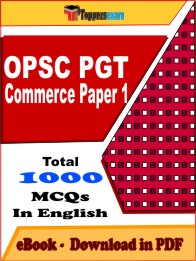 OPSC PGT Commerce Paper 1 Exam PDF Book In English - MCQ / Objective Questions