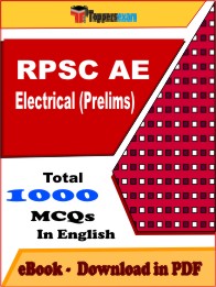 RPSC AE Electrical (Prelims) Exam PDF Book In English - MCQ / Objective Questions