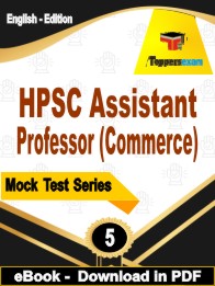 HPSC Assistant Professor (Commerce) Exam  PDF Book In English - Practice Set