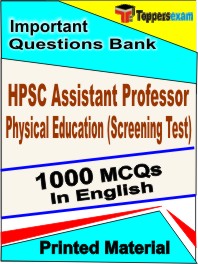 HPSC Assistant Professor Physical Education (Screening Test) Exam  Book in English - Objective MCQ