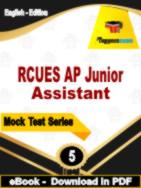 RCUES AP Junior Assistant Test  PDF Book In English - Practice Set