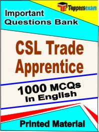 CSL Trade Apprentice Exam Book in English - Objective MCQ