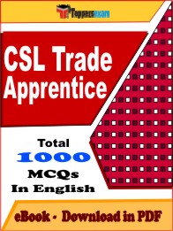 CSL Trade Apprentice Exam PDF Book In English - MCQ / Objective Questions