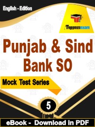 Punjab & Sind Bank SO Exam PDF Book In English - Practice Set