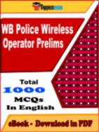 WB Police Wireless Operator Prelims PDF Book In English - MCQ / Objective Questions