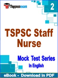 TSPSC Staff Nurse Exam PDF Book In English - Question Paper