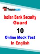 Indian Bank Security Guard Question Paper