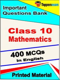 Class 10 Mathematics Exam  Book in English - Objective MCQ