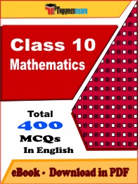 Class 10 Mathematics Exam PDF Book In English - MCQ / Objective Questions