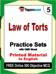 Law of Torts Exam Book in English - Mock Test / Practice Set