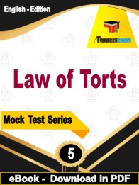 Law of Torts Exam PDF Book In English - Practice Set