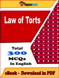Law of Torts Exam PDF Book In English - MCQ / Objective Questions