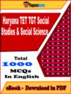 Haryana TET TGT Social Studies & Social Science PDF Book In English - MCQ / Objective Questions