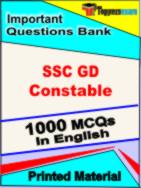 SSC GD Constable Exam Book in English - Objective MCQ