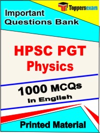HPSC PGT Physics Exam Book in English - Objective MCQ
