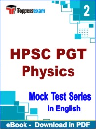 HPSC PGT Physics Exam PDF Book In English - Question Paper