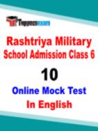 Rashtriya Military School Admission MCQ