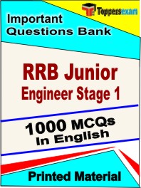 RRB Junior Engineer Stage 1 Exam Book in English - Objective MCQ