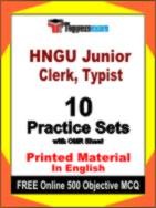 HNGU Junior Clerk, Typist Book in English - Practice Set