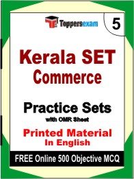 Kerala SET Commerce Exam Book in English - Mock Test / Practice Set