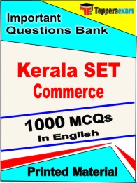 Kerala SET Commerce Exam  Book in English - Objective MCQ